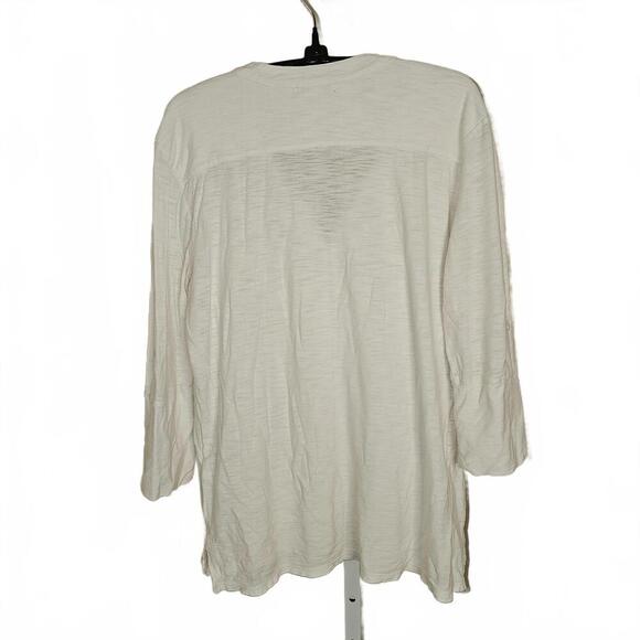 James Perse Standard White Button-Up Blouse, Size 3 - Picture 2 of 3